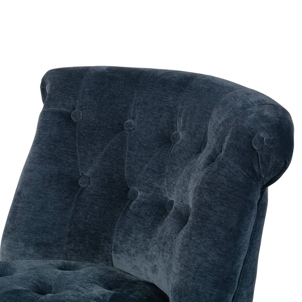 Blue Velvet Upholstered Task Chair L72752