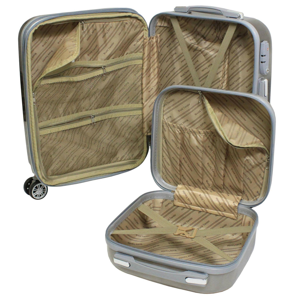 2-Piece Carry-On Hardside Spinner Luggage Set Q978137