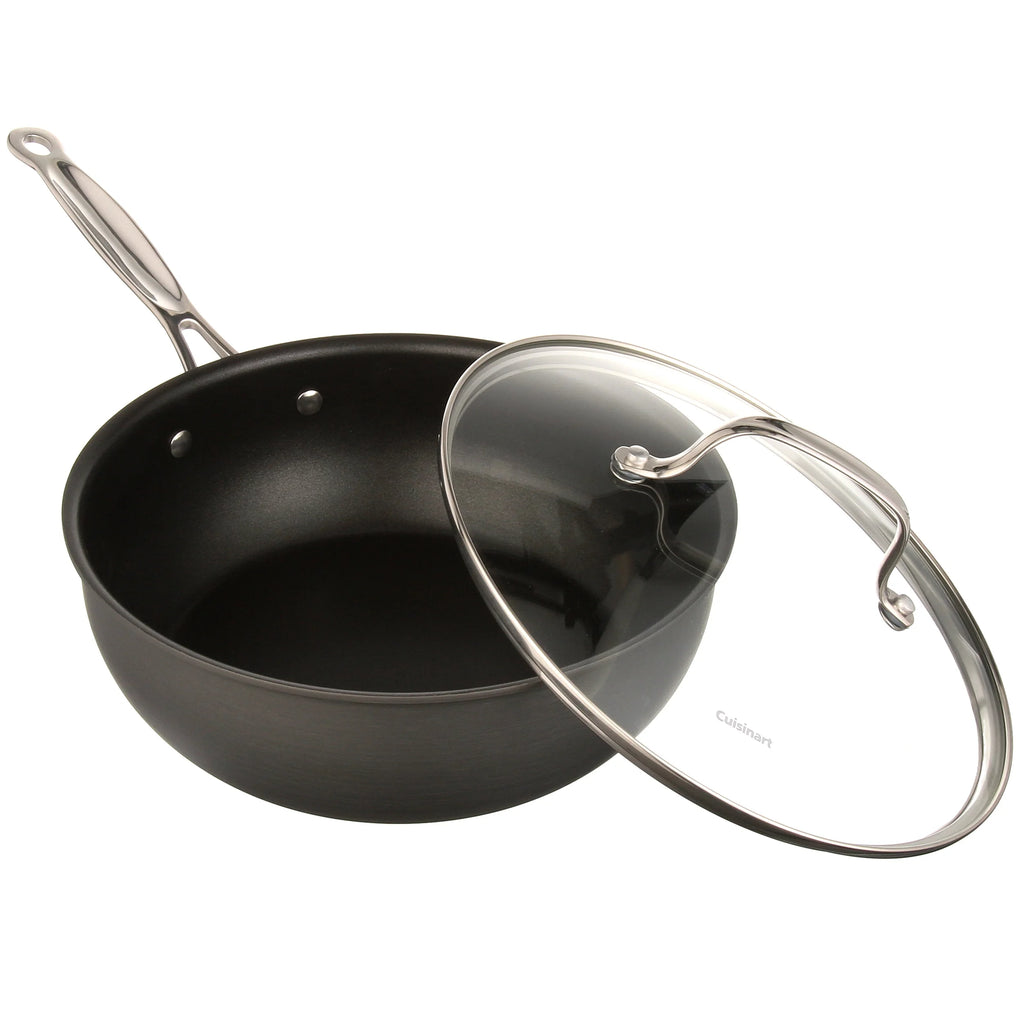 Non-Stick Hard Anodized 3 Qt. Chef'S Pan with Cover C828