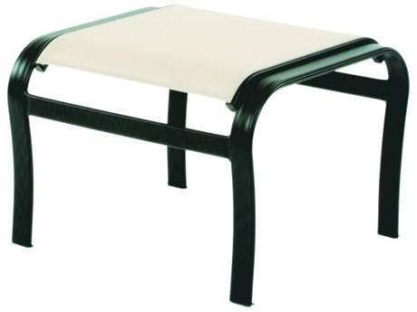 Sling Cast Aluminum Patio Ottoman J5085