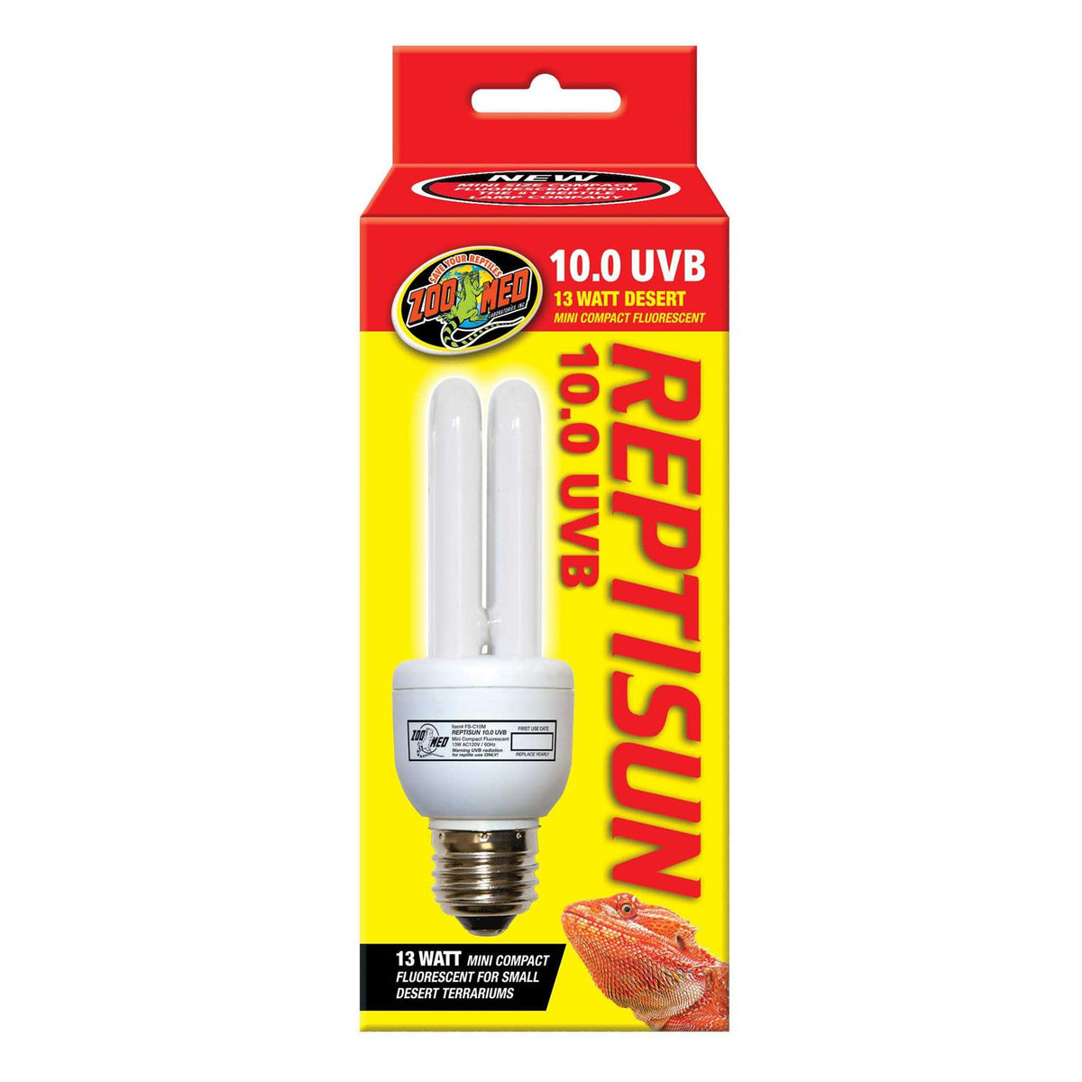 10.0 Mini Compact Fluorescent UVB Bulb T7066