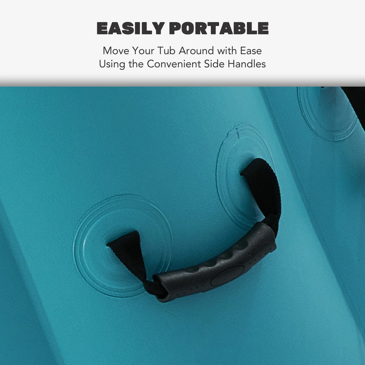 4 Person Inflatable Hot Tub Pool with Massage Jets V1342