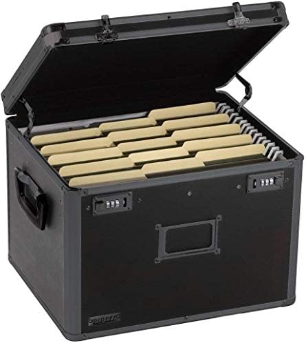 Locking File Storage Chest, Tactical Black, Pack of 2 J47809