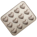 12-Cavity Non-Stick Heart-shaped Madeleine Mold Cake Pan L526687