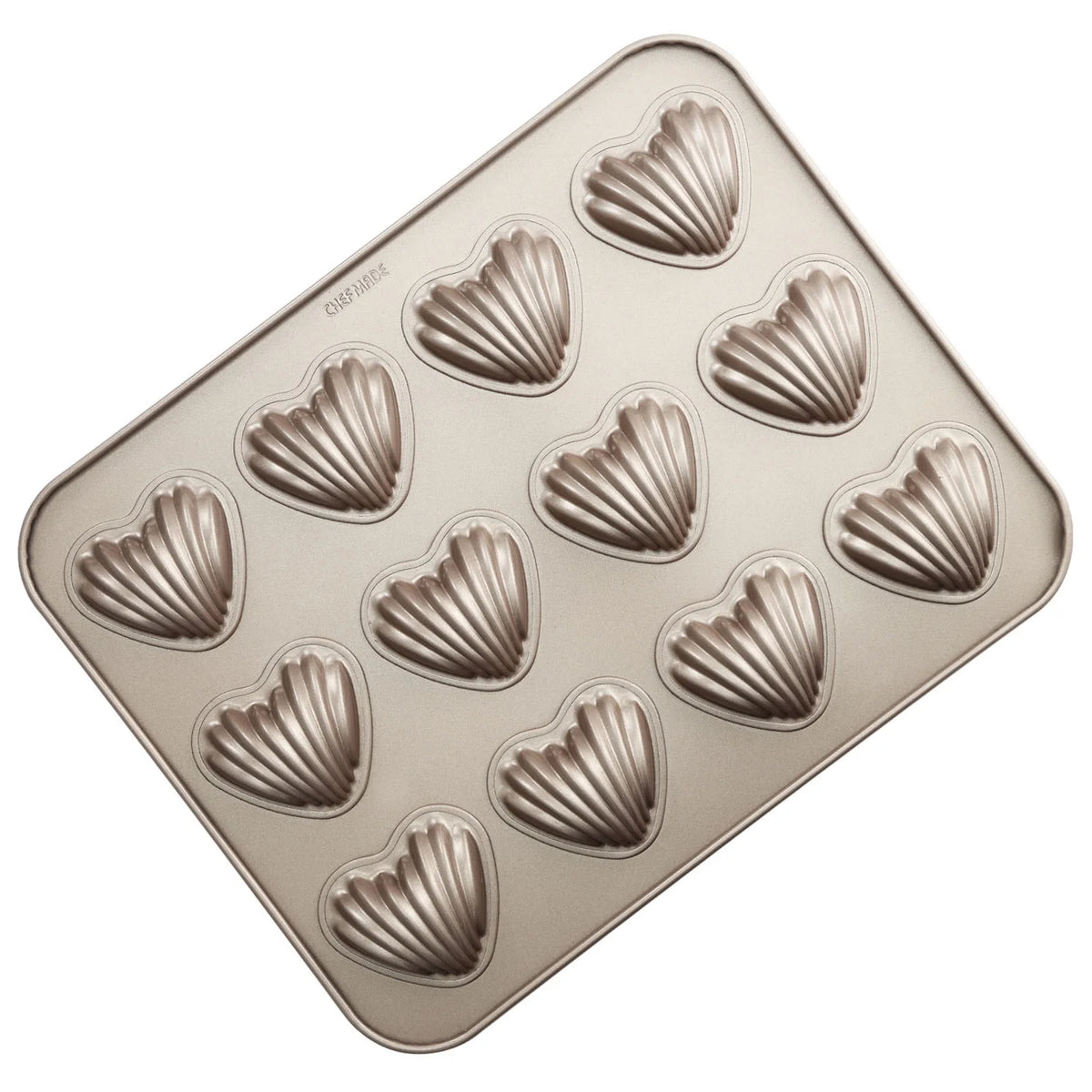 12-Cavity Non-Stick Heart-shaped Madeleine Mold Cake Pan L526687