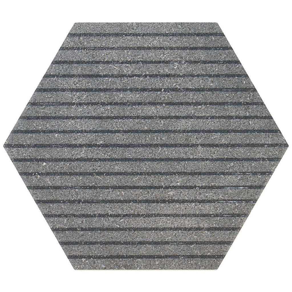 Black 9 in. Hex Matte Porcelain Floor and Wall Tile (20 Pieces 9.47 Sq. ft. / CASE) O110