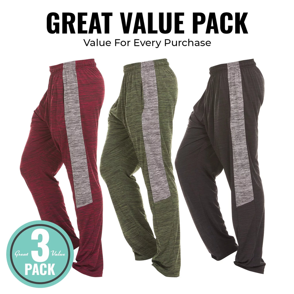 3 Pack Dri-Fit Spandex-Poly Blend Pants M5901