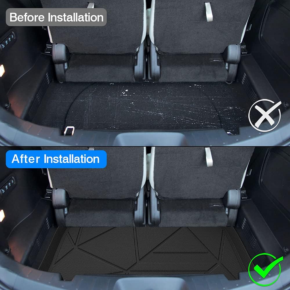 Black Non-Slip Car Cargo Mat Pack of 2 L9046
