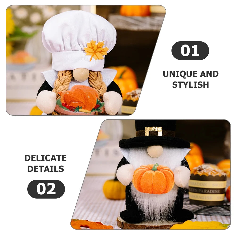 Maple Leaf Gnome Tabletop Decor N5391