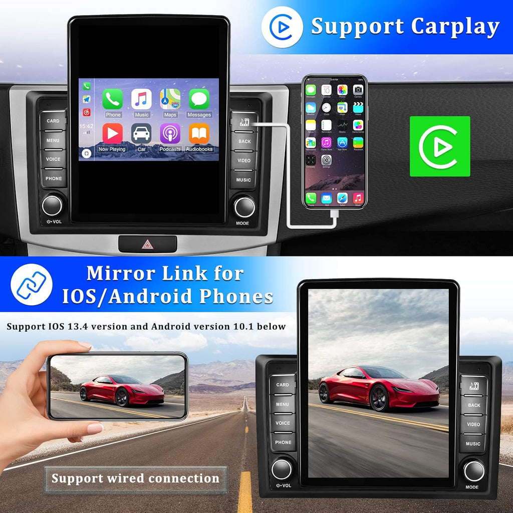 Double Din Car Stereo with Bluetooth and Backup Camera M80576