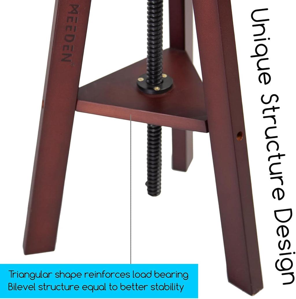 Extra-Large Wood Drafting Table and Wooden Stool B79542