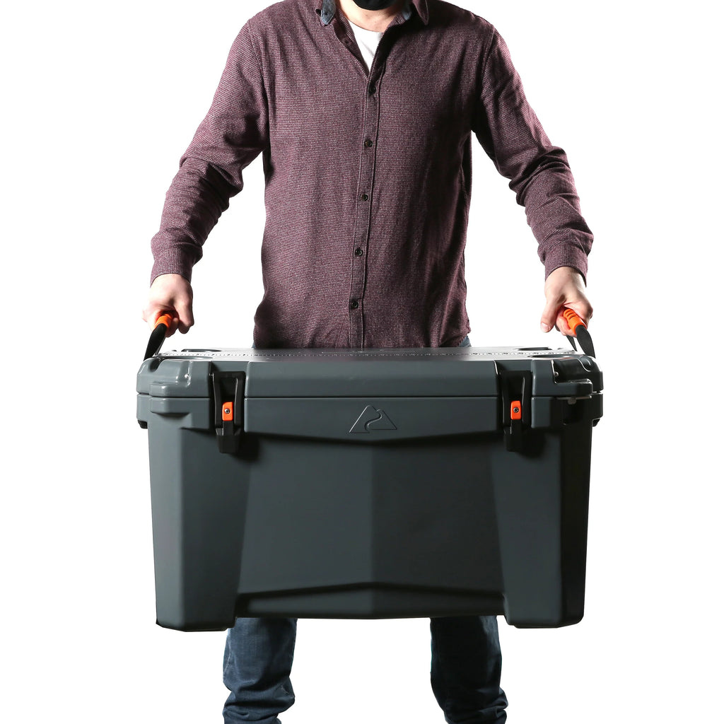 Gray 52 Quart Hard Sided Chest Cooler U745