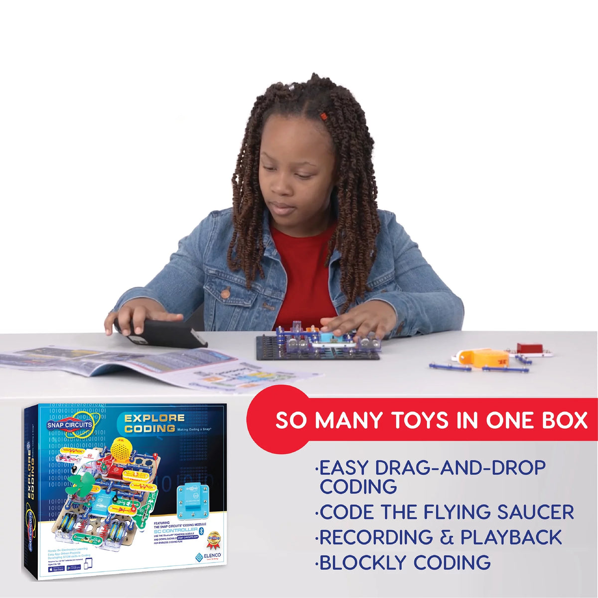Snap Circuits Explore Coding STEM Building Toy E1328