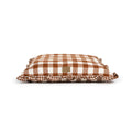 Brown Gingham Print Envelope Dog Bed W331