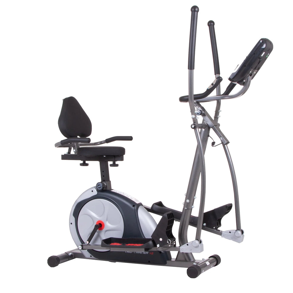 3-in-1 Elliptical and Exercise Bike with Heart Rate Monitor G877