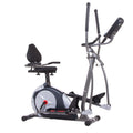 3-in-1 Elliptical and Exercise Bike with Heart Rate Monitor G877