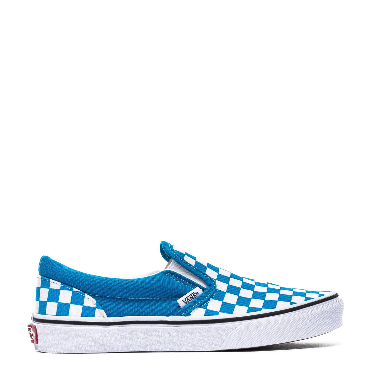 Checkerboard Slip-On V (Caribbean Sea/True White) V4140