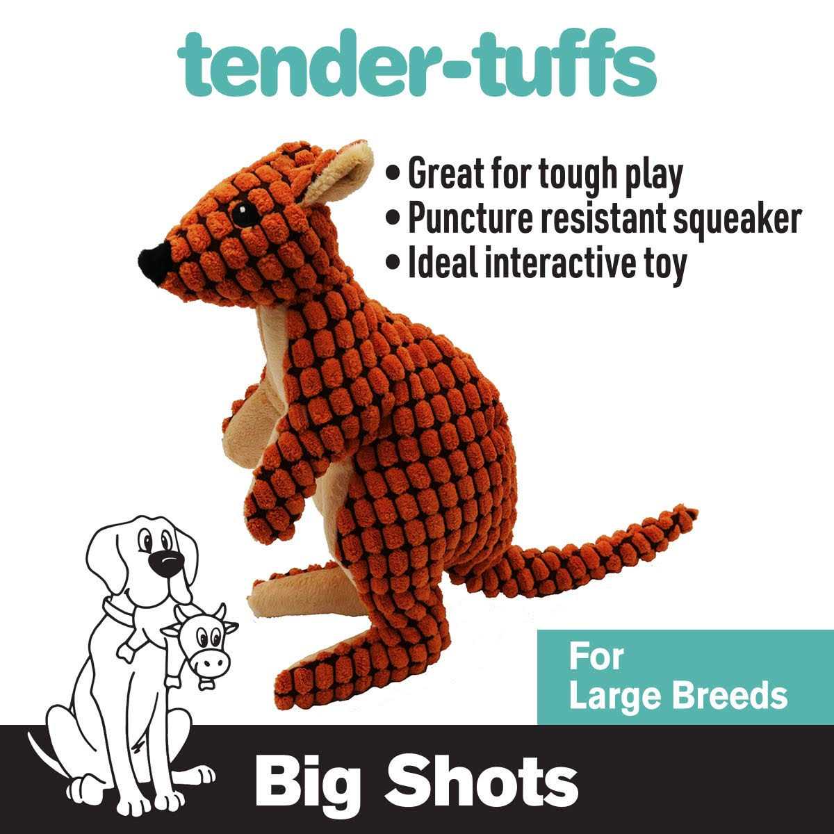 Stuffed Plush Squeaky Dog Toy K734