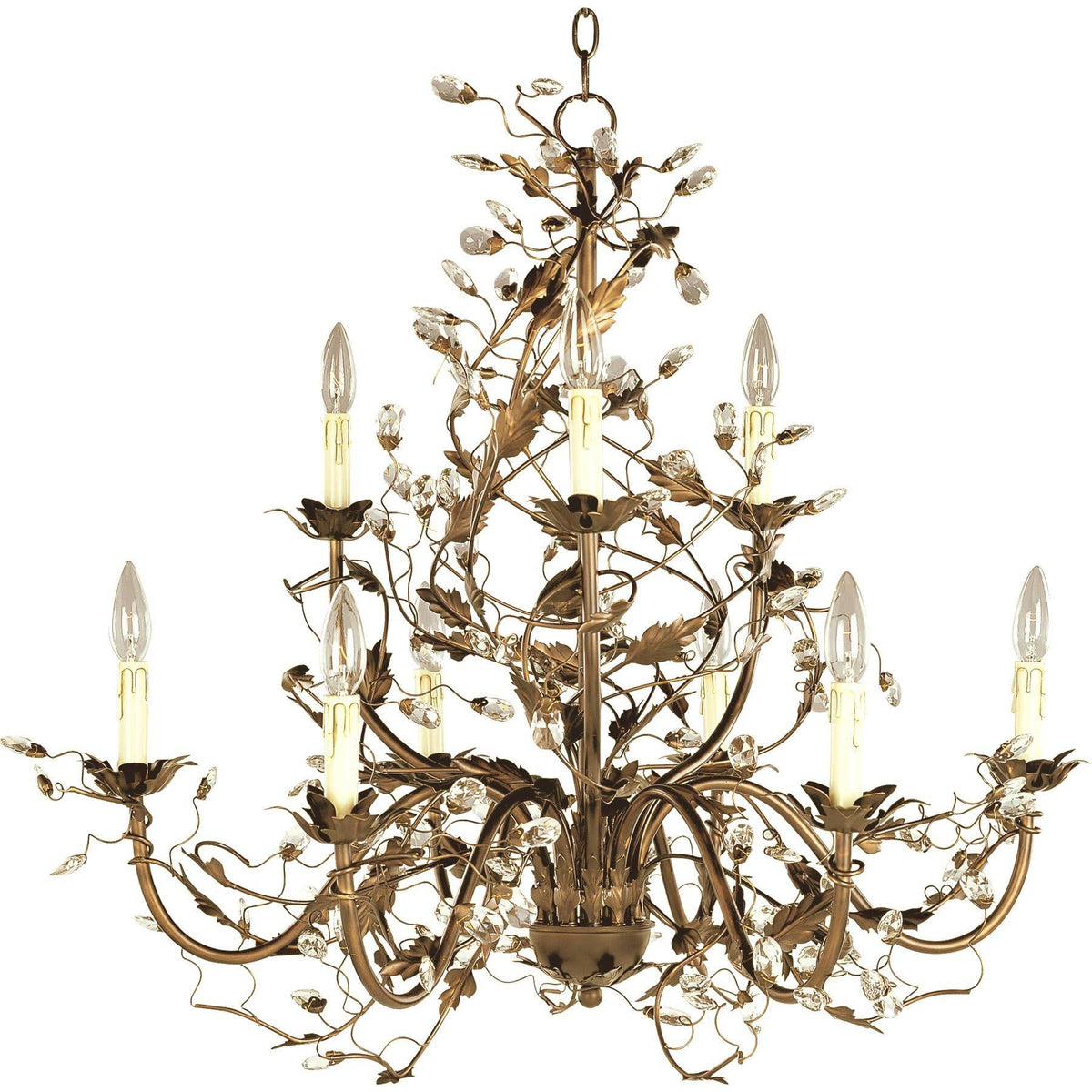 Etruscan Gold 9-Light Chandelier F9663