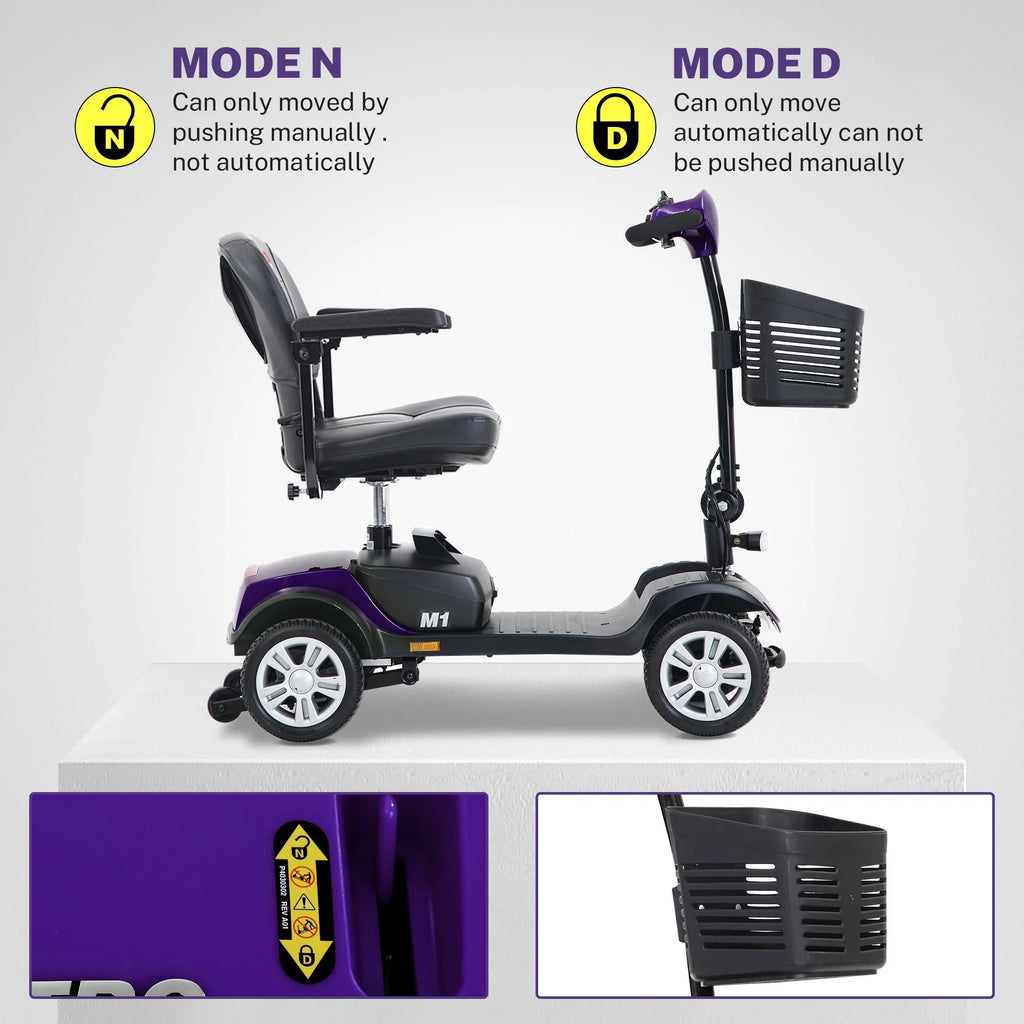 Blue 4 Wheel Mobility Scooter M464