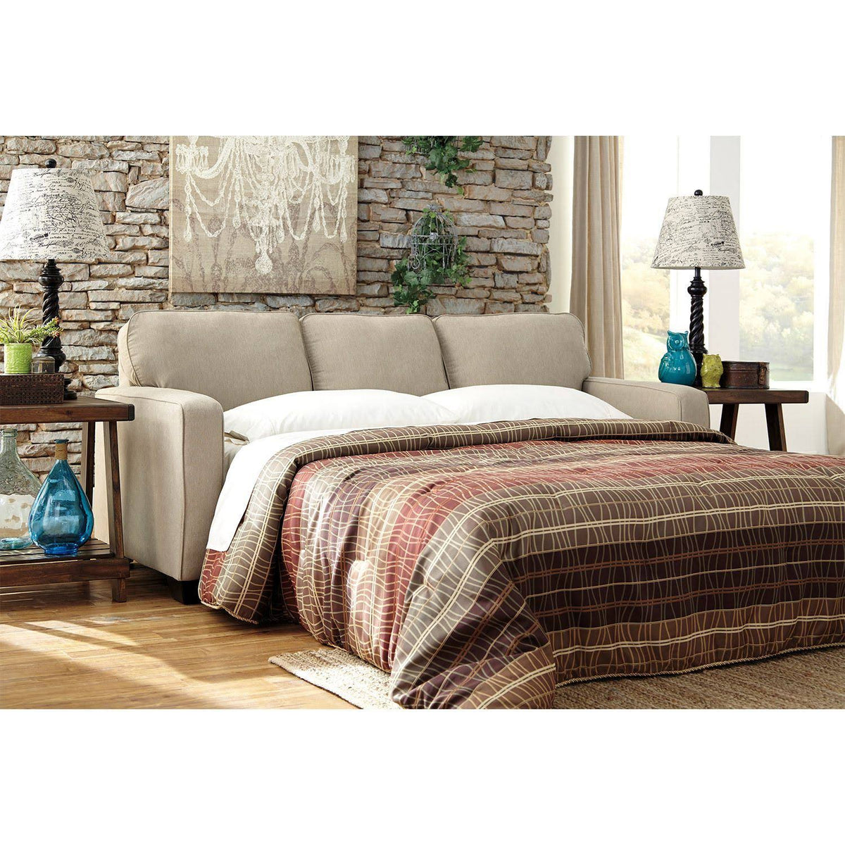 Beige Queen Sleeper Mattress S9868