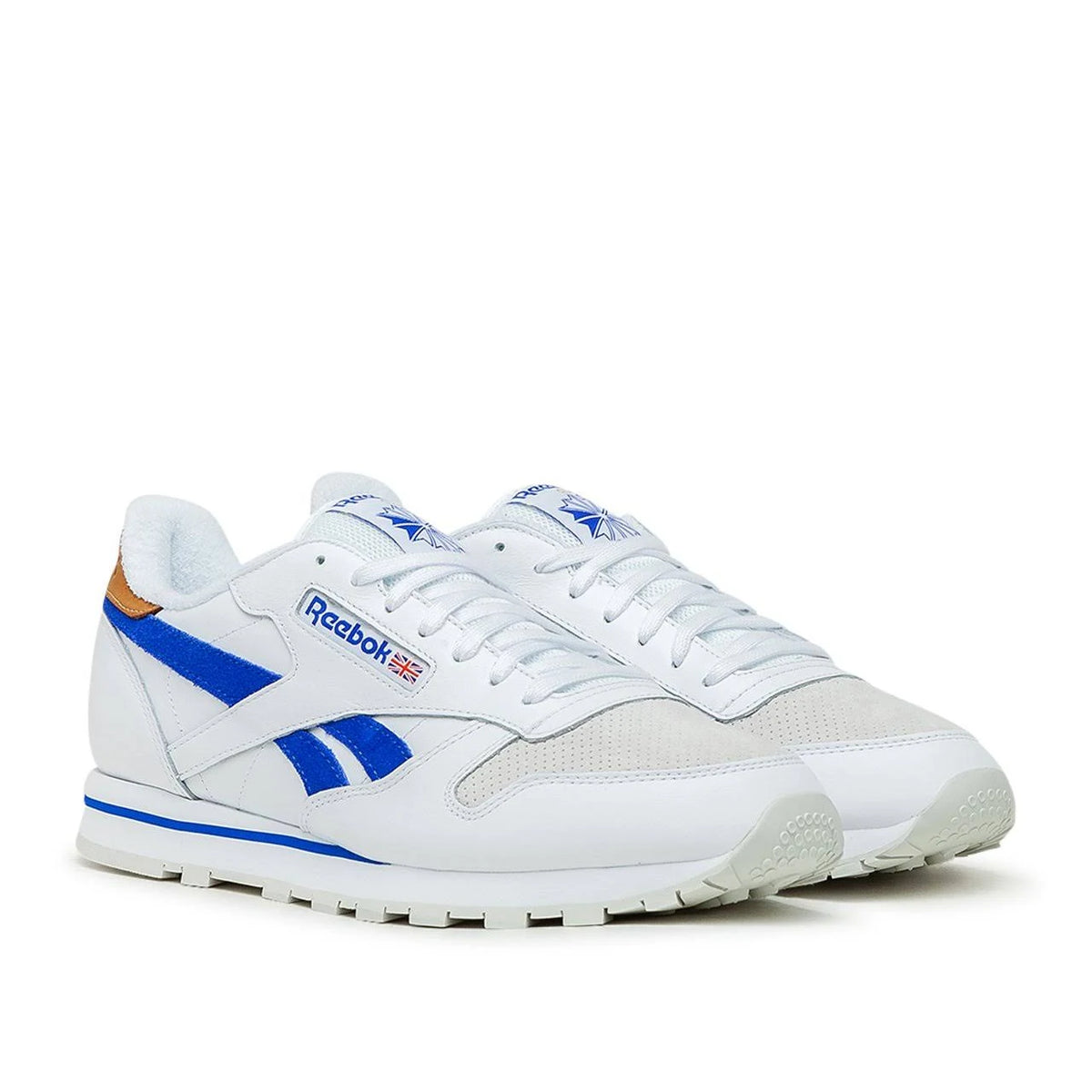 White Blue Leather Sneakers B379