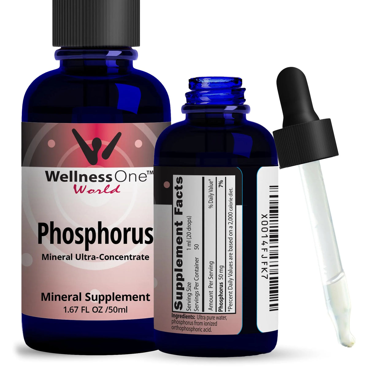 Liquid Phosphorus Supplement 1.67 fl oz Non-GMO Vegan Gluten Free M50606