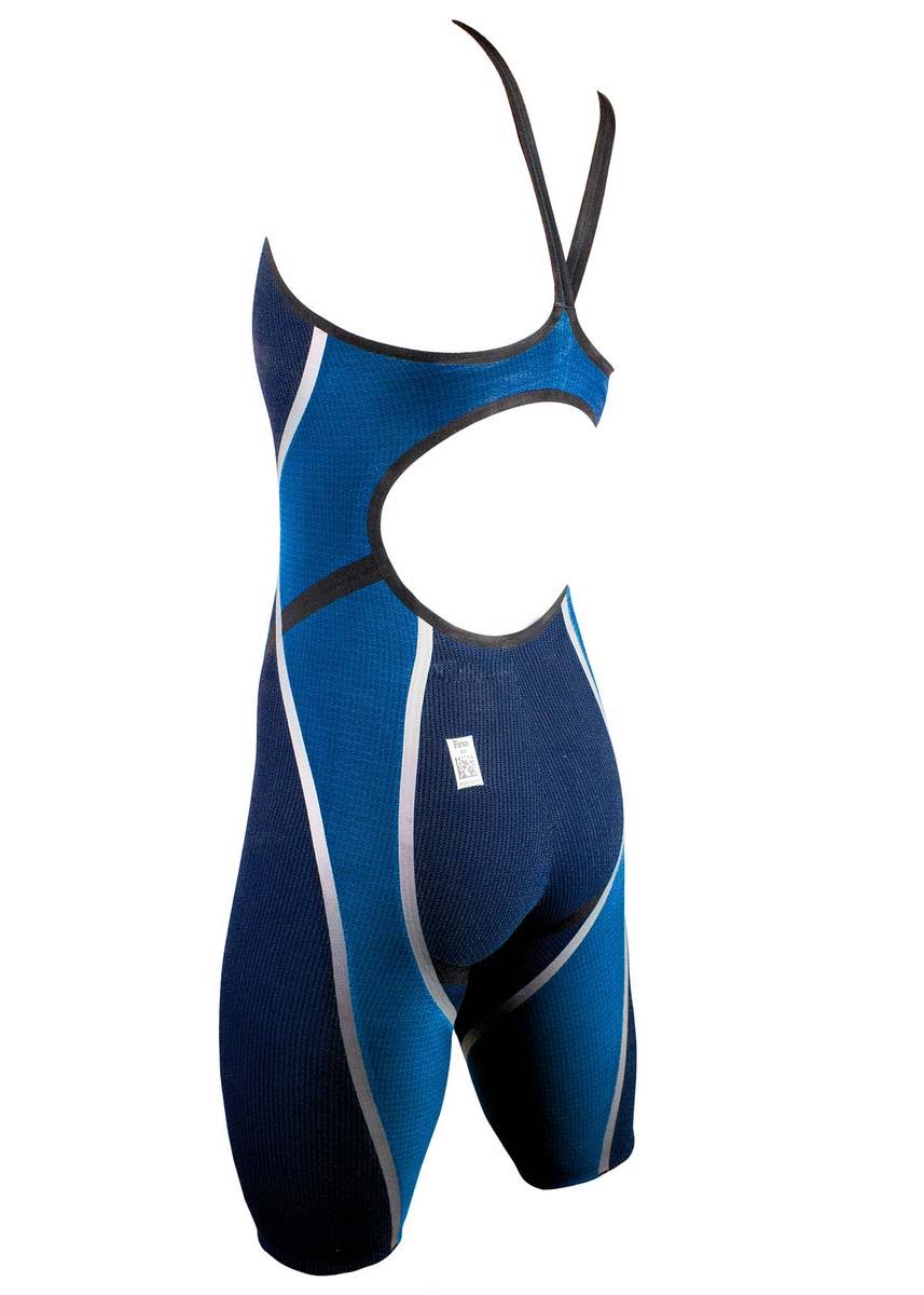 Blue 30 Open Back Kneeskin Technical Swimsuit T779