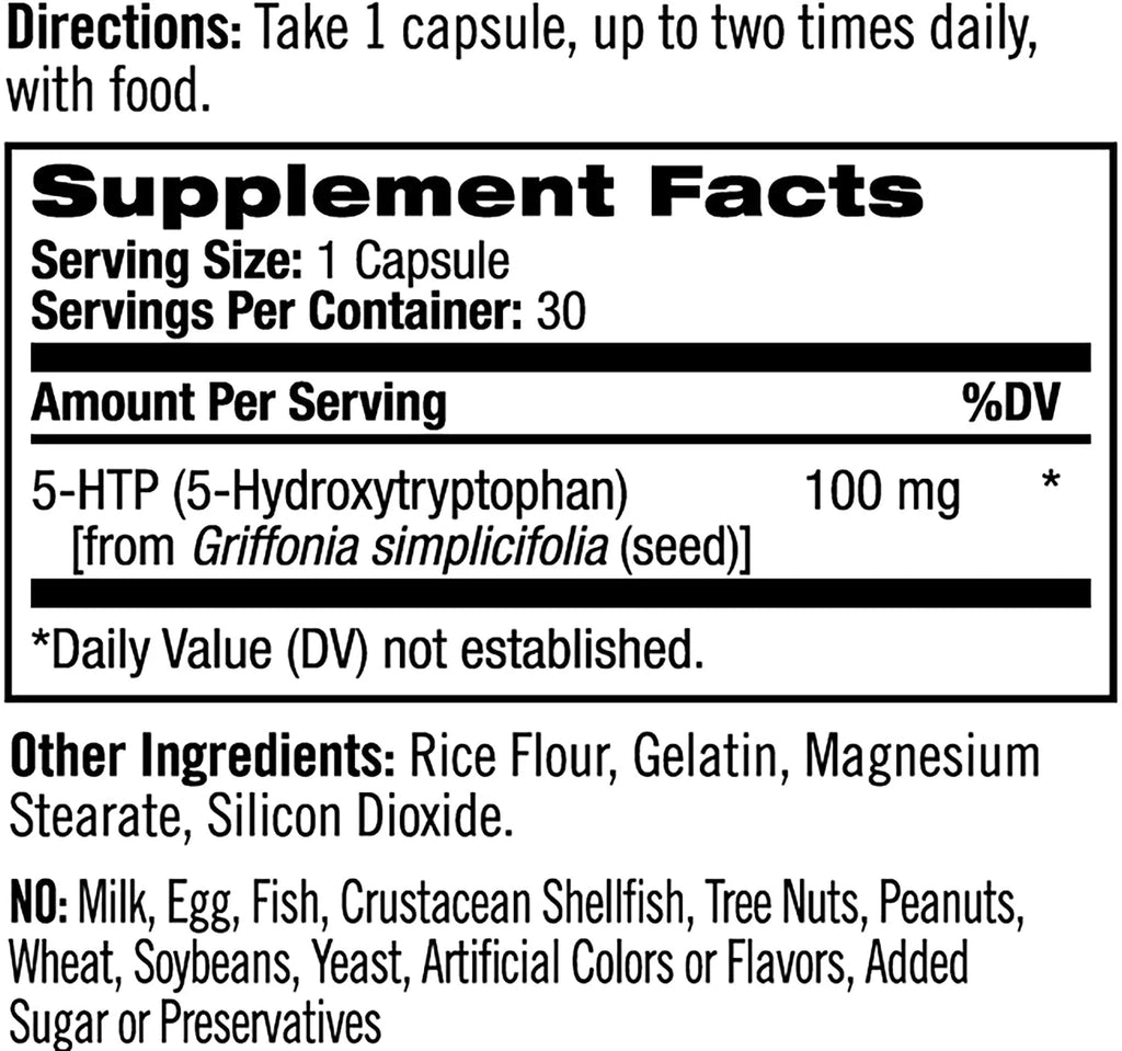 5-HTP 100 mg Capsules Pack of 6 O4768