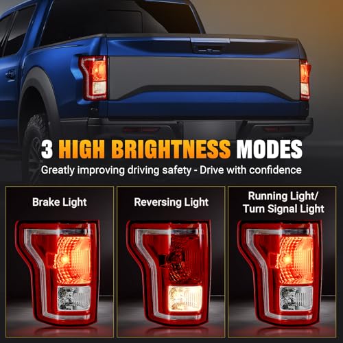 Tail Lights Assembly with Bulb and Harness W588