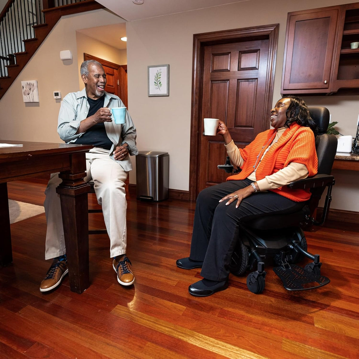 White Electric Wheelchair with U-1 Battery, 300 Lbs Weight Capacity, 16"x16-18" Seat Size O737