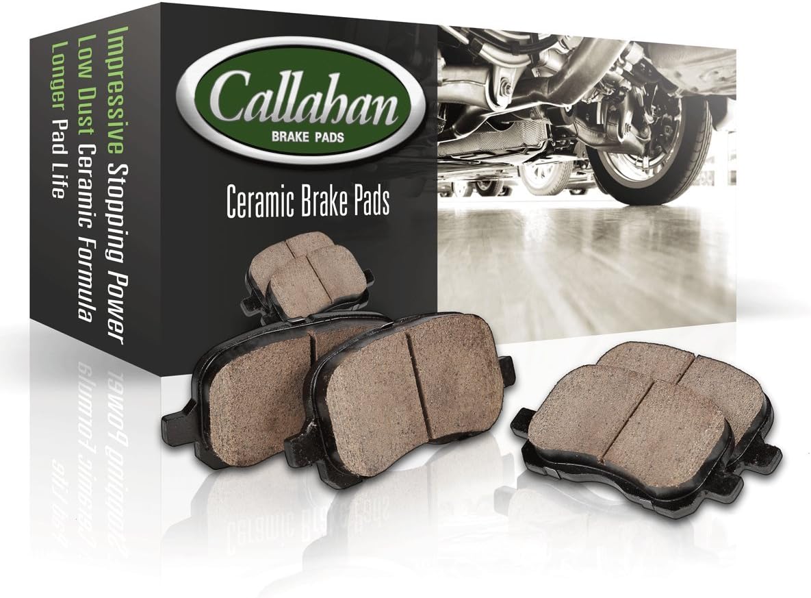 8 Ceramic Brake Pads with Hardware P296