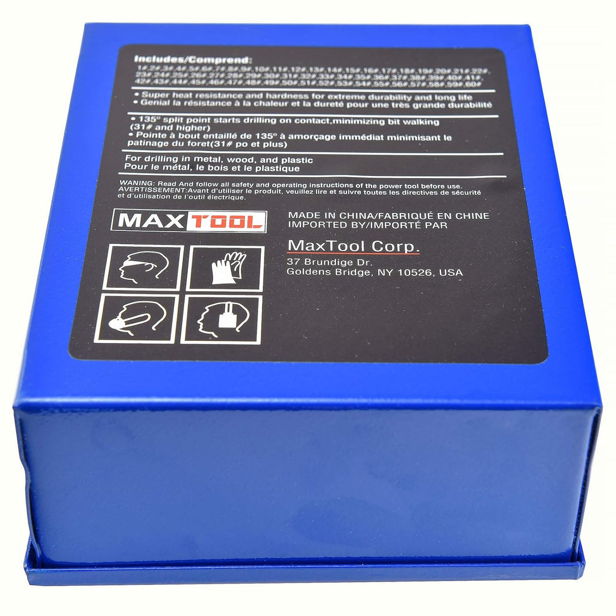 60 Piece High Speed Steel Twist Drill Bit Set R92824