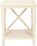 White Cross Back End Table R5405