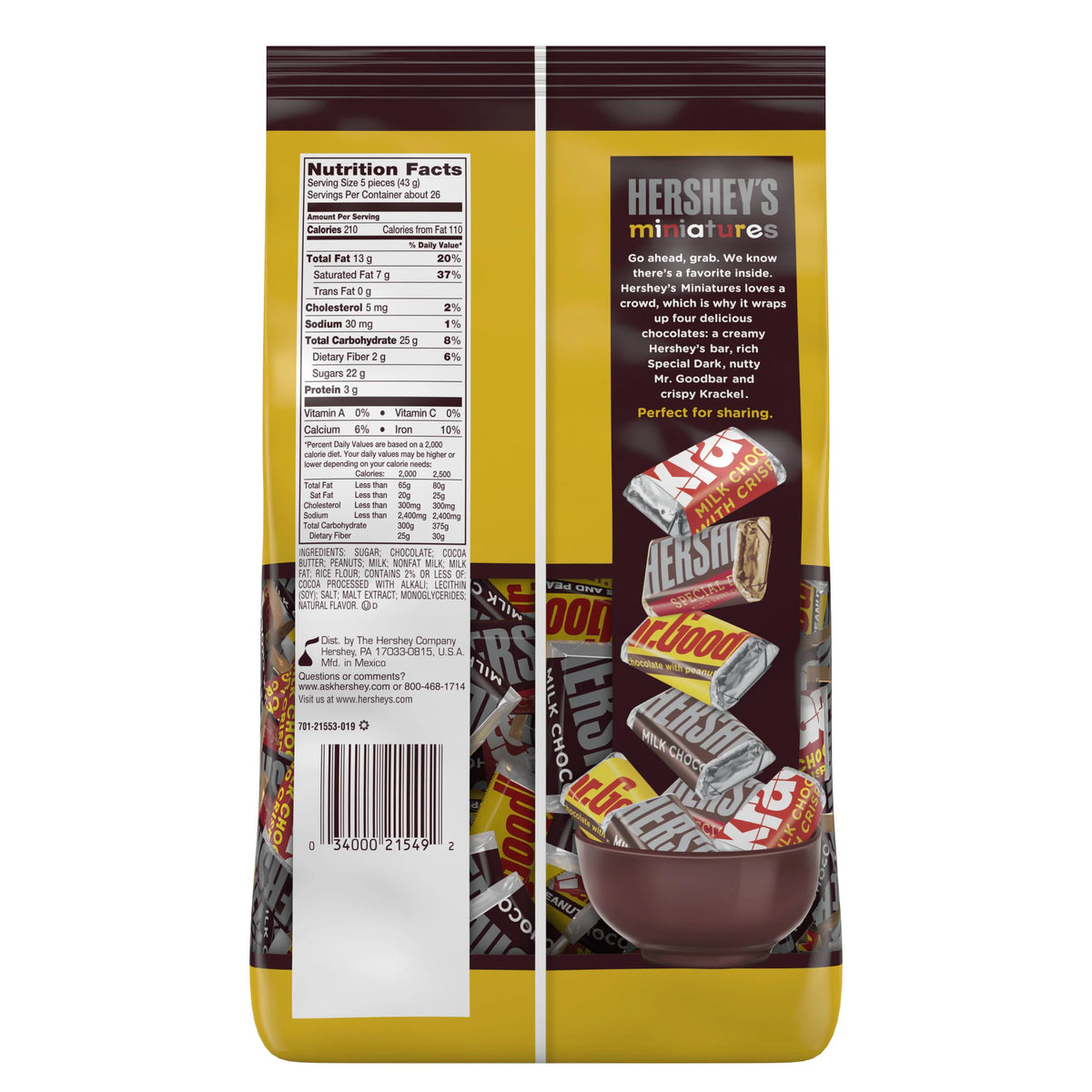 40 Oz Miniatures Assortment Chocolate Candy M916