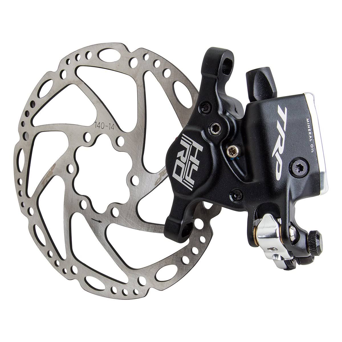 Cable-Actuated Hydraulic Disc Brake Black 140 mm W426
