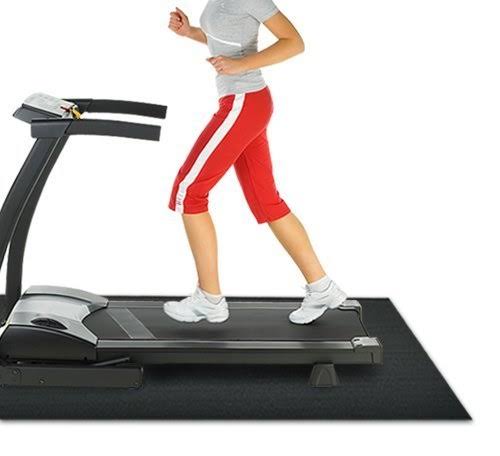 Black 3/16-Inch Treadmill Mat G4748