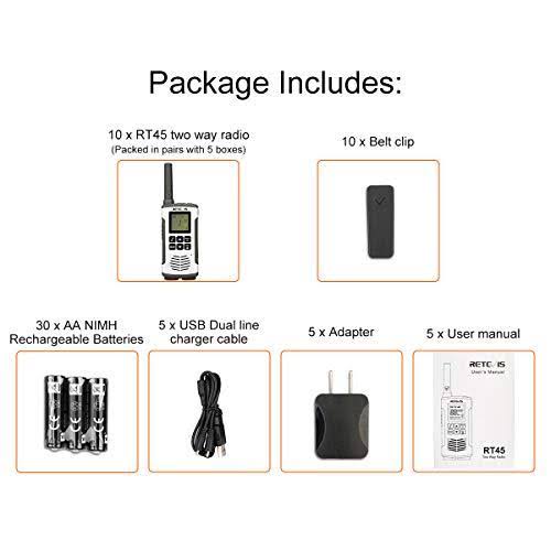 Rechargeable 22 Channel Walkie Talkies R827424