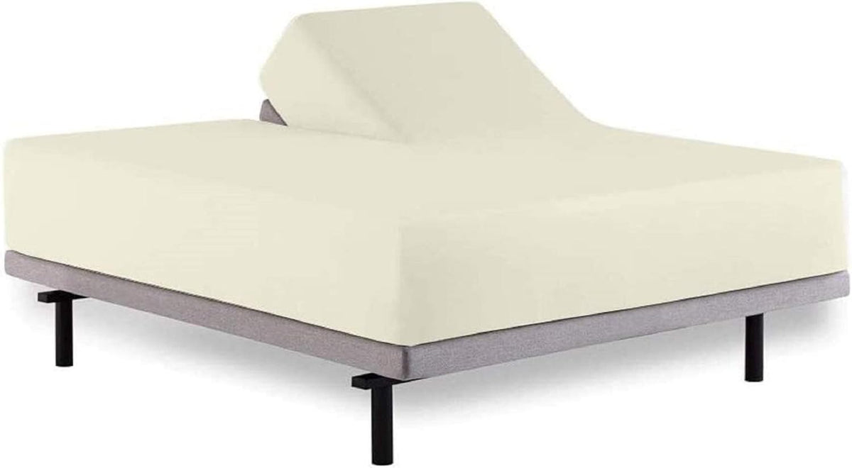 Split Cal King Sheets Set Ivory O3038