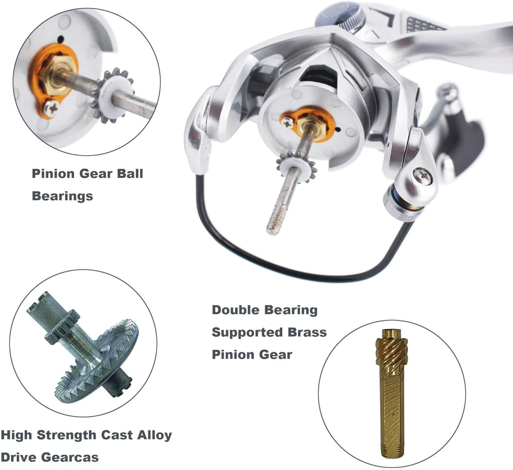 Carbon Fiber Aluminum Alloy Spinning Reel 5+1 BB I908596