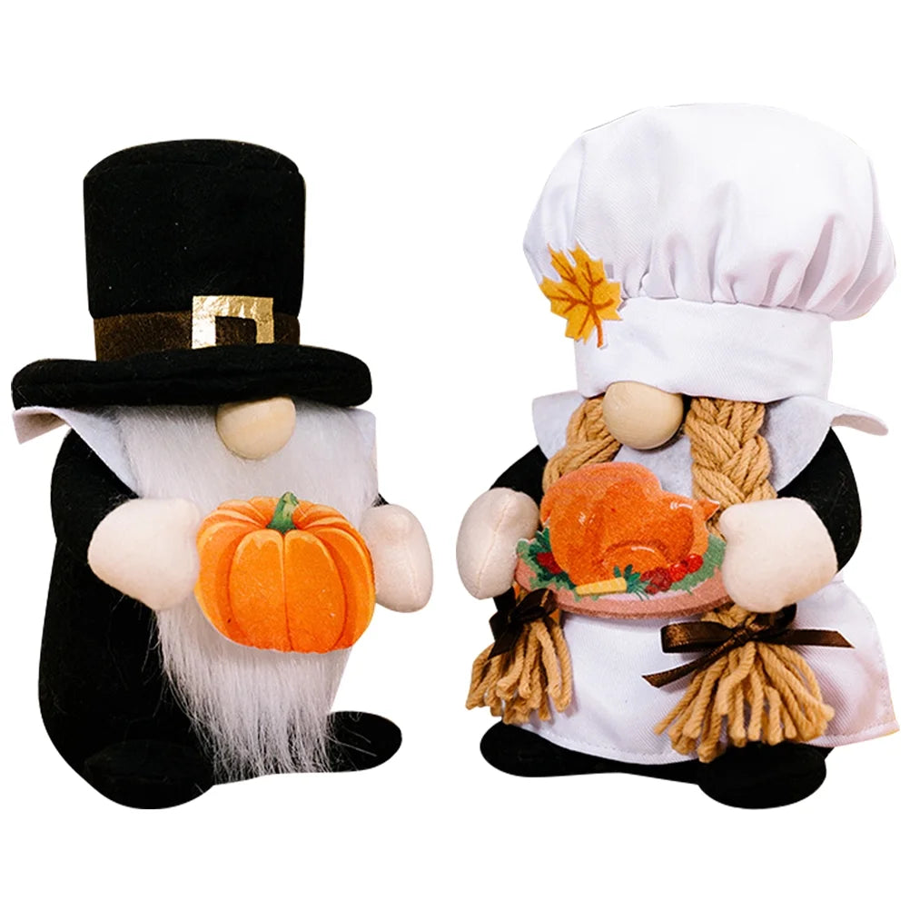 Maple Leaf Gnome Tabletop Decor N5391