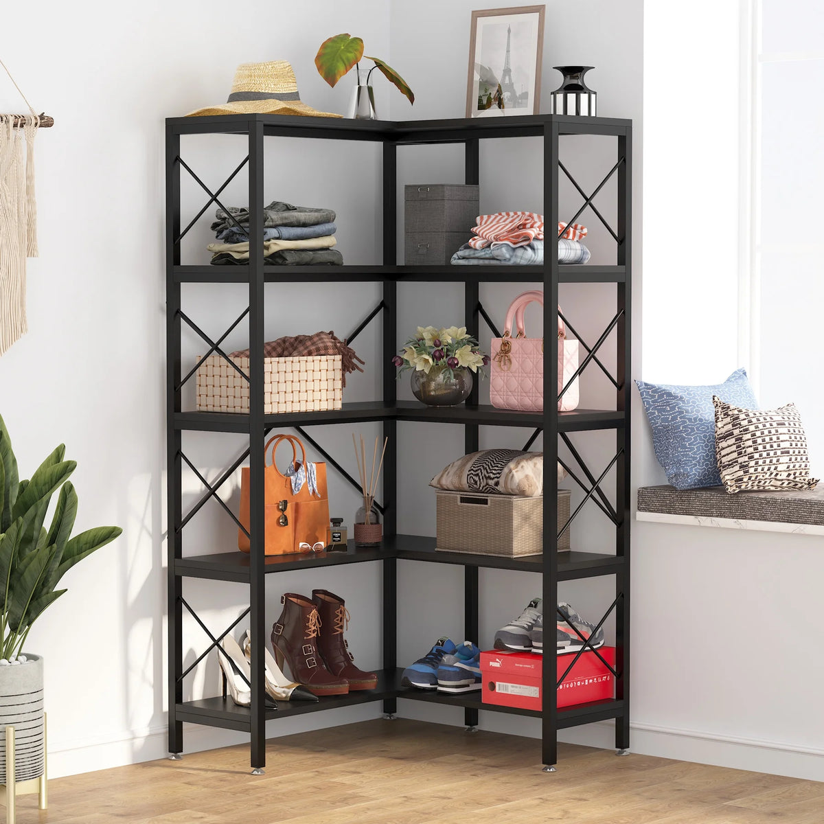 5-Tier Corner Bookshelf Y131117