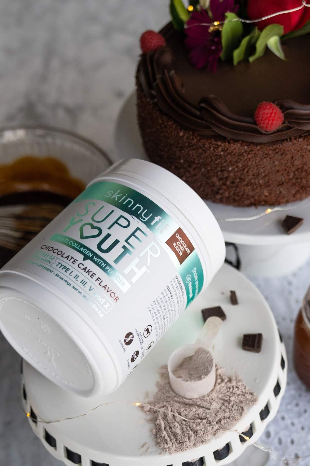 Multi-Collagen Peptide Powder Chocolate Cake Flavor, 58 Servings I7326