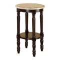 Round Wood End Table in Dark Cherry A810
