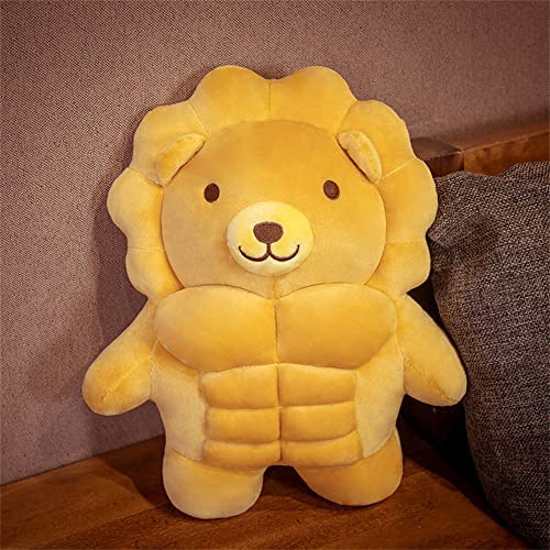Cartoon Muscle Bear Plush Teddy Bear Large Doll, 27.5 inch T473