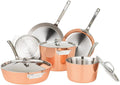 9 Piece Copper Clad Cookware Set H222126