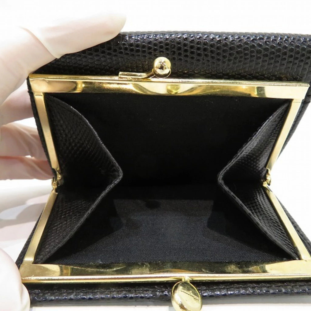 Pre-Owned Black Bifold Wallet V108223
