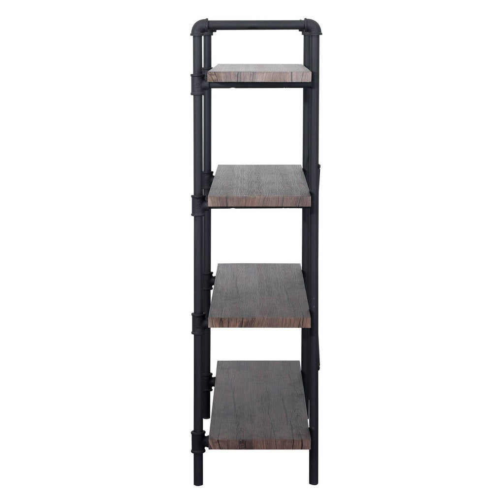 4-Tier Industrial Shelf in Dark Brown Q451