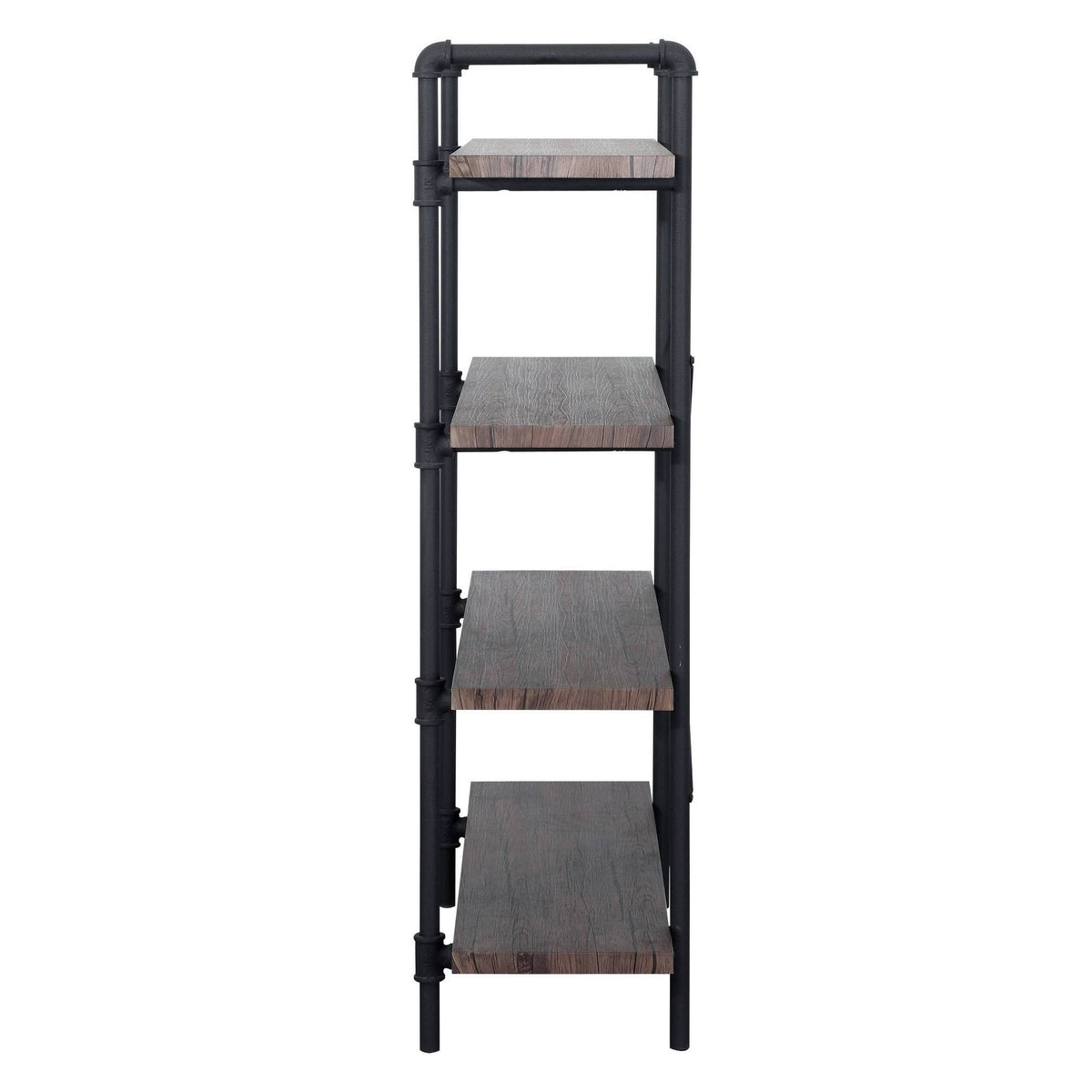 4-Tier Industrial Shelf in Dark Brown Q451