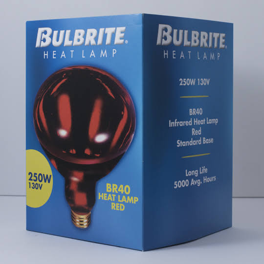 6 Pack Red Heat Lamp Light Bulb F9730